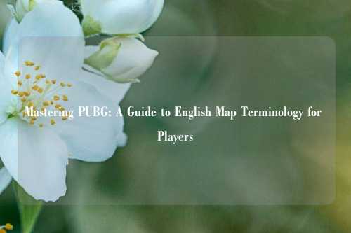 Mastering PUBG: A Guide to English Map Terminology for Players