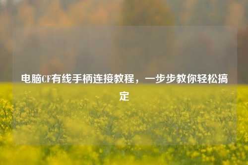 电脑CF有线手柄连接教程，一步步教你轻松搞定