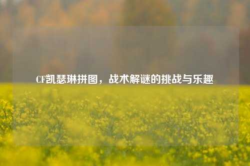 CF凯瑟琳拼图，战术解谜的挑战与乐趣