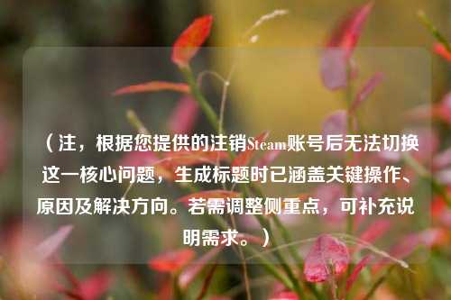 （注，根据您提供的注销Steam账号后无法切换这一核心问题，生成标题时已涵盖关键操作、原因及解决方向。若需调整侧重点，可补充说明需求。）