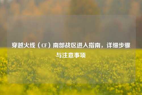 穿越火线（CF）南部战区进入指南，详细步骤与注意事项