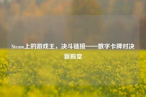 Steam上的游戏王，决斗链接——数字卡牌对决新殿堂