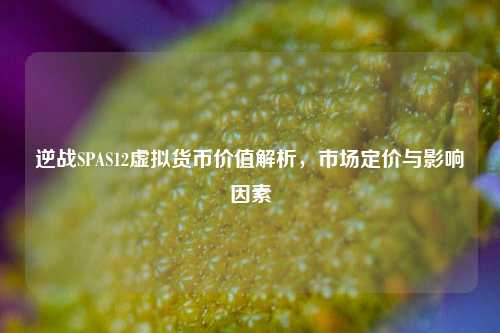 逆战SPAS12虚拟货币价值解析，市场定价与影响因素