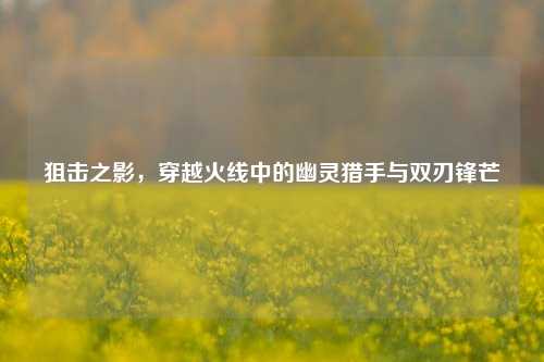 狙击之影，穿越火线中的幽灵猎手与双刃锋芒