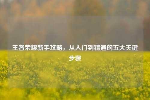 王者荣耀新手攻略，从入门到精通的五大关键步骤