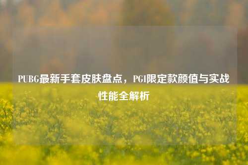 PUBG最新手套皮肤盘点，PGI限定款颜值与实战性能全解析