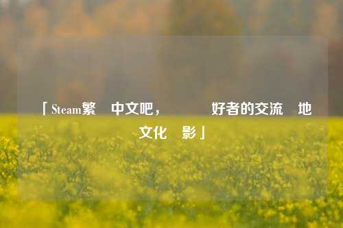 「Steam繁體中文吧，遊戲愛好者的交流聖地與文化縮影」