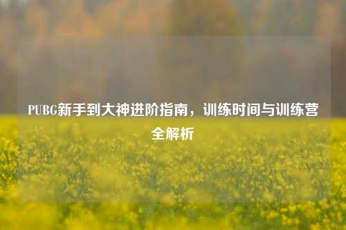PUBG新手到大神进阶指南，训练时间与训练营全解析