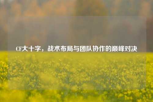 CF大十字，战术布局与团队协作的巅峰对决