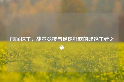 PUBG球王，战术竞技与足球狂欢的吃鸡王者之争